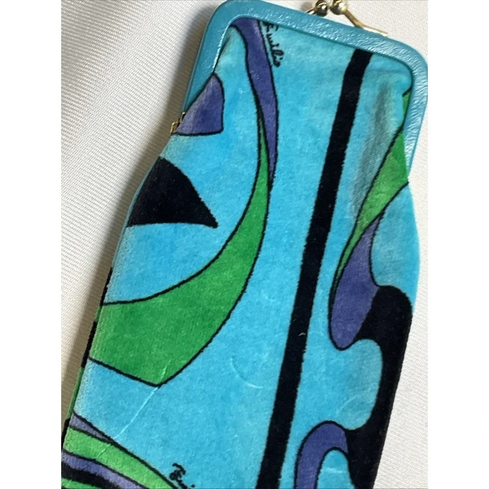 Vintage Pucci Velvet Eyeglass/Cigarette Case 60s Mod Groovy Kiss Lock